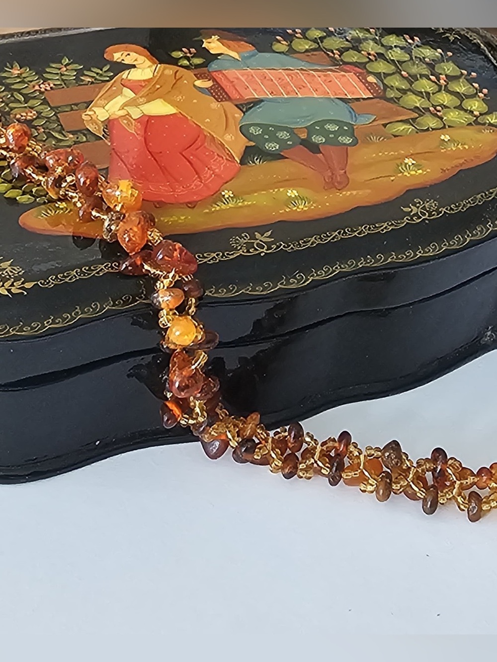 Vintage Exquisite Handmade Natural Baltic Amber Bracelet